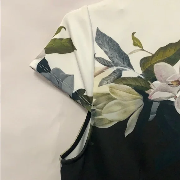 TED BAKER FLORAL DRESS SIZE 3 US 8 - Picture 5 of 6